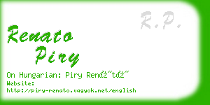 renato piry business card